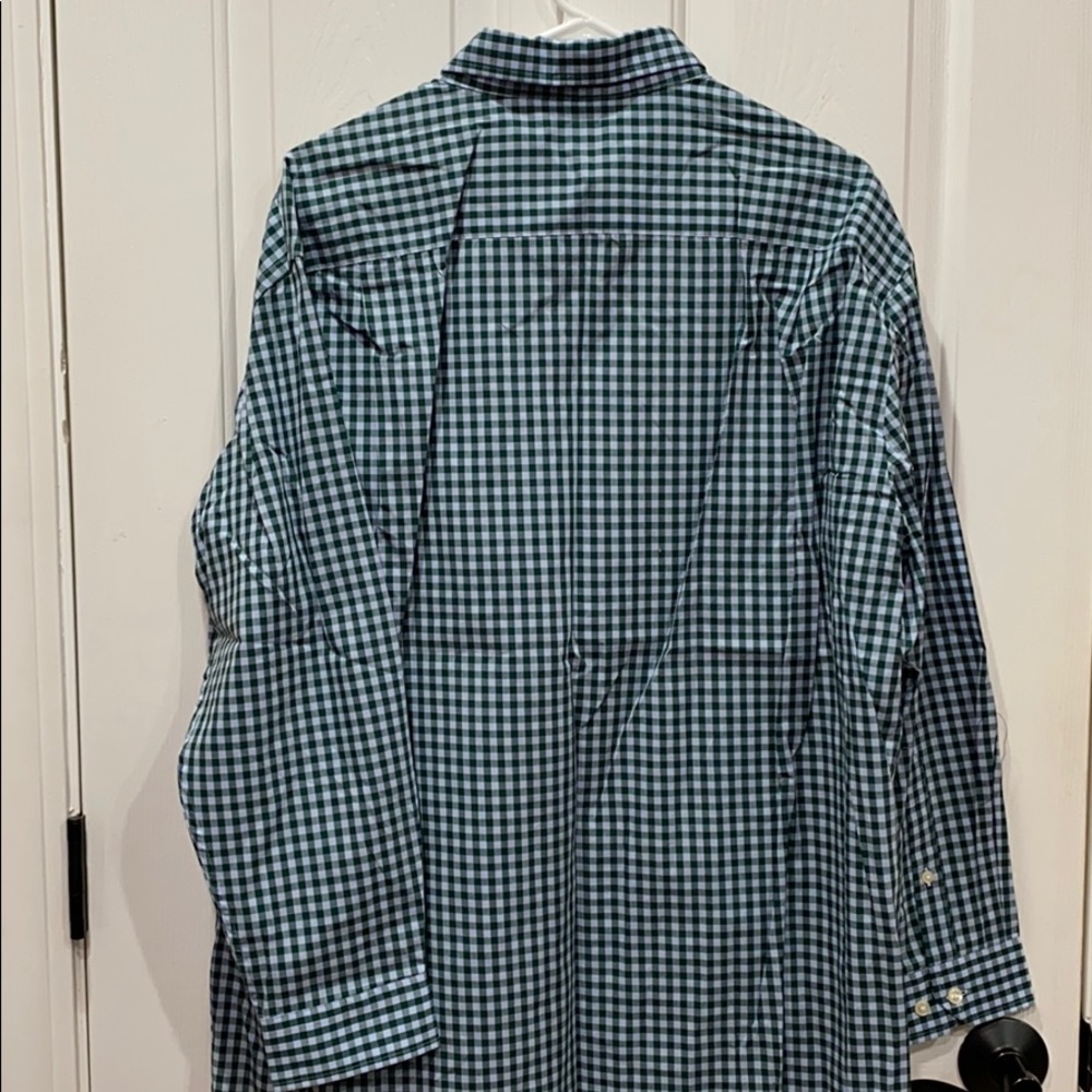 Men’s Nautica green plaid button down - Picture 5 of 5